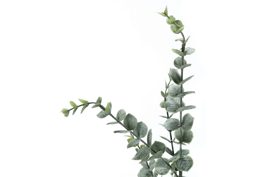 44" Tall Artificial Eucalyptus Plant with Black Pot
