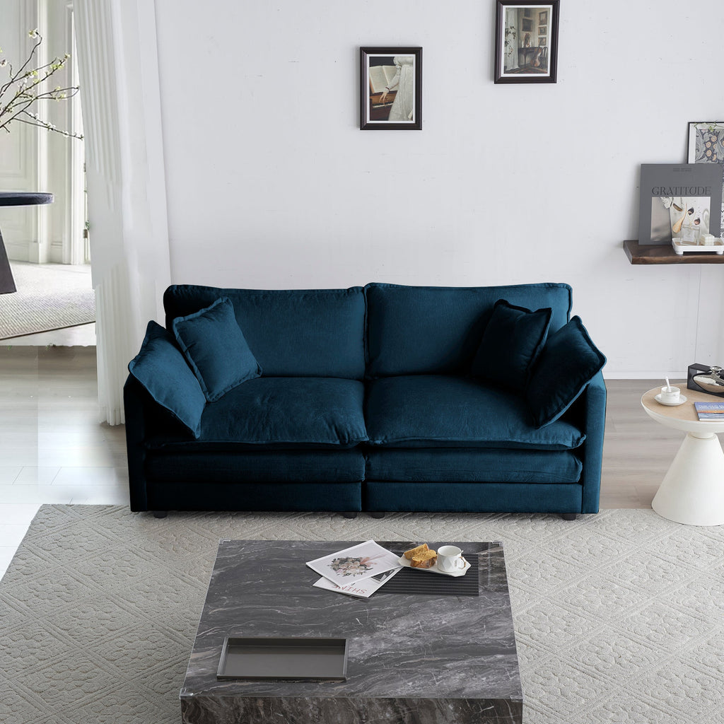 Modern Fabric Loveseat Sofa Couch for Living Room