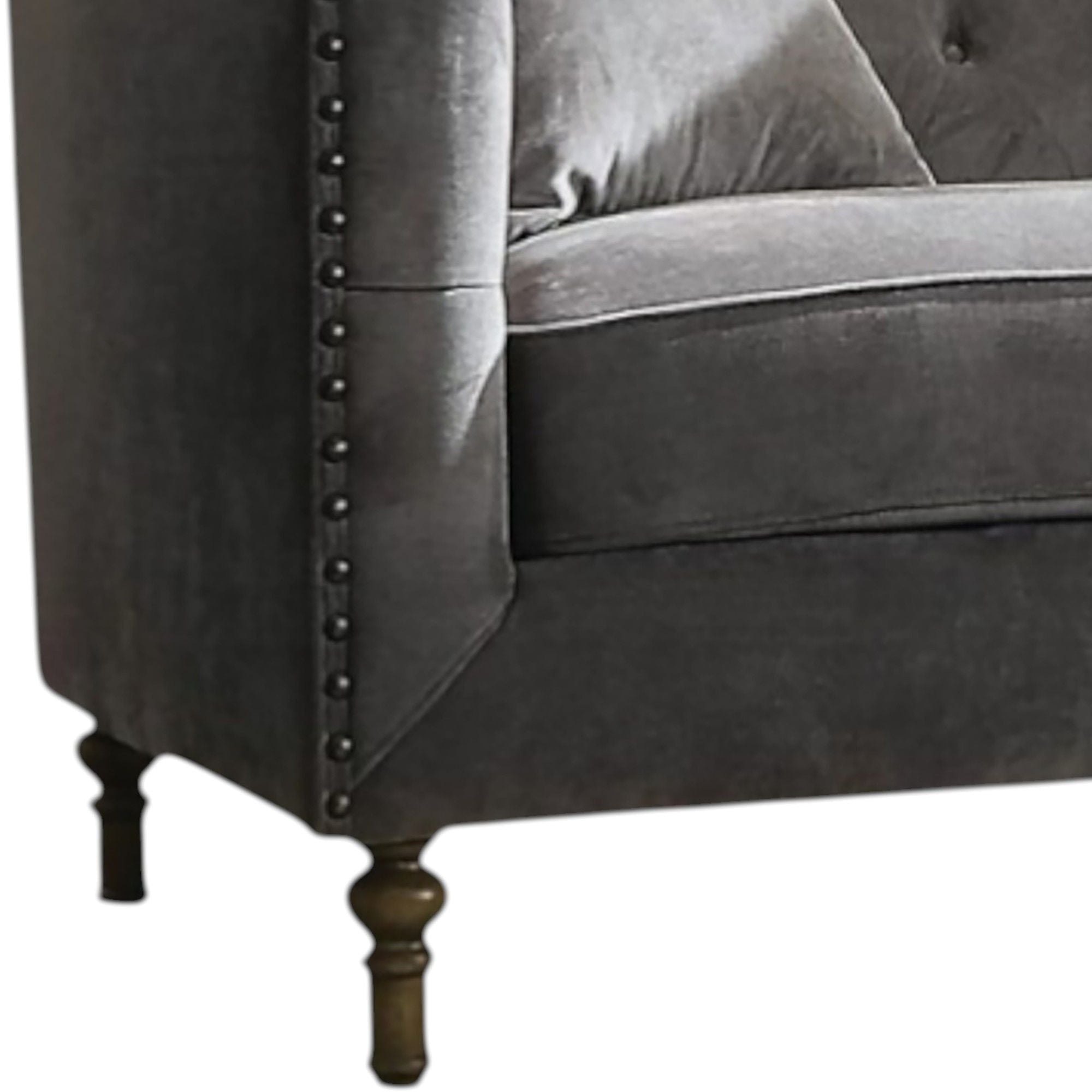 Sidonia - Loveseat With 2 Pillows - Gray