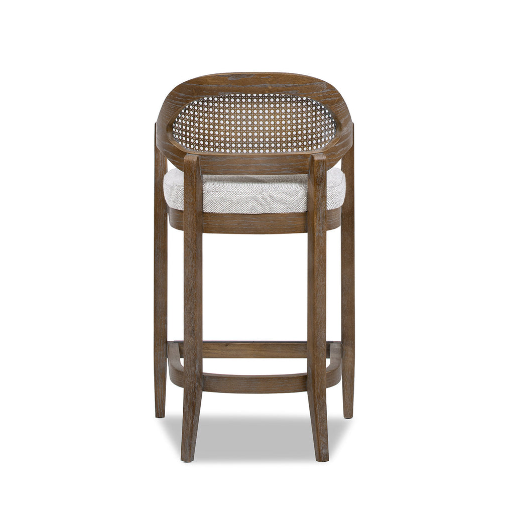 Americana Mid-Century Modern 26" Cane Back Counter Stool