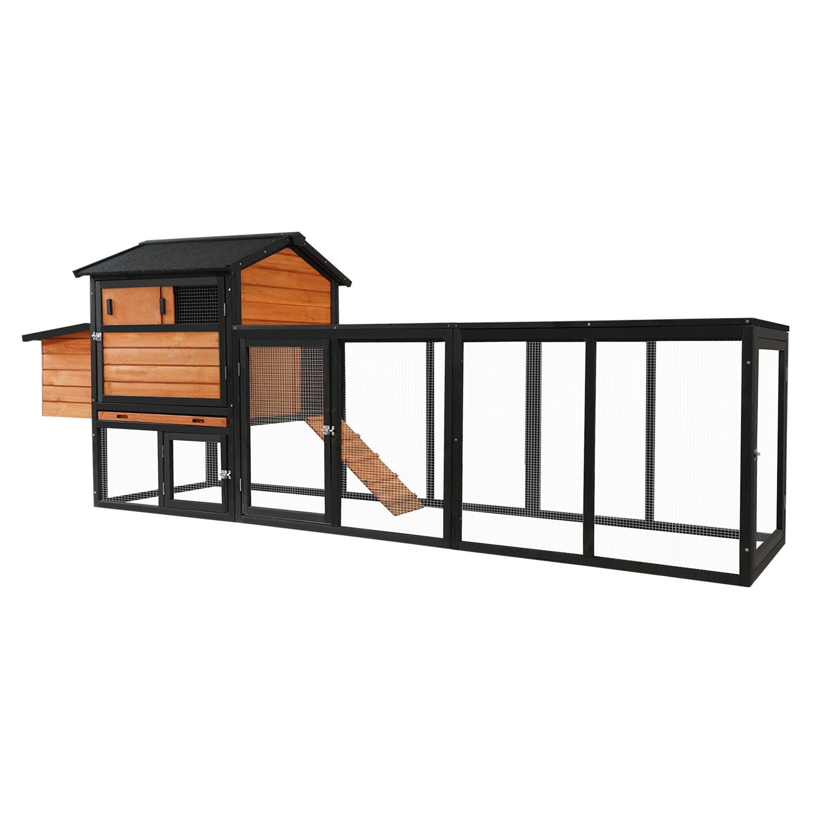 Chicken Coop With Run And Nesting Box