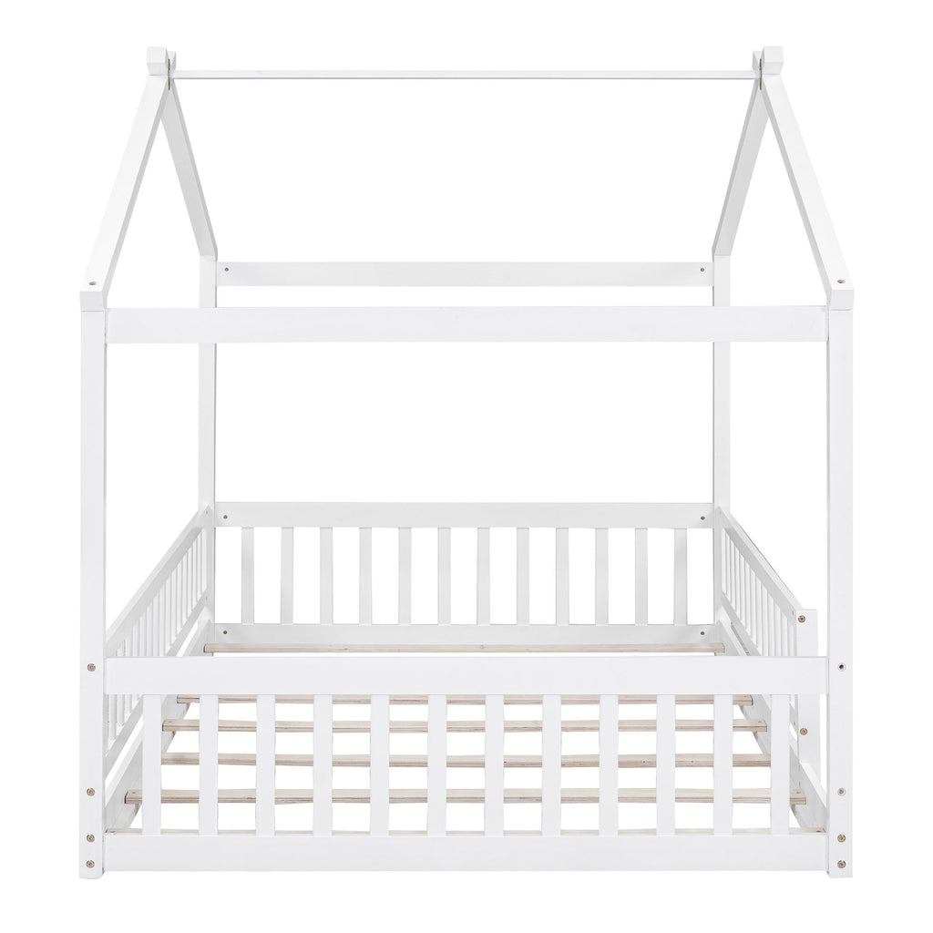 Bed House Bed Frame With Fence