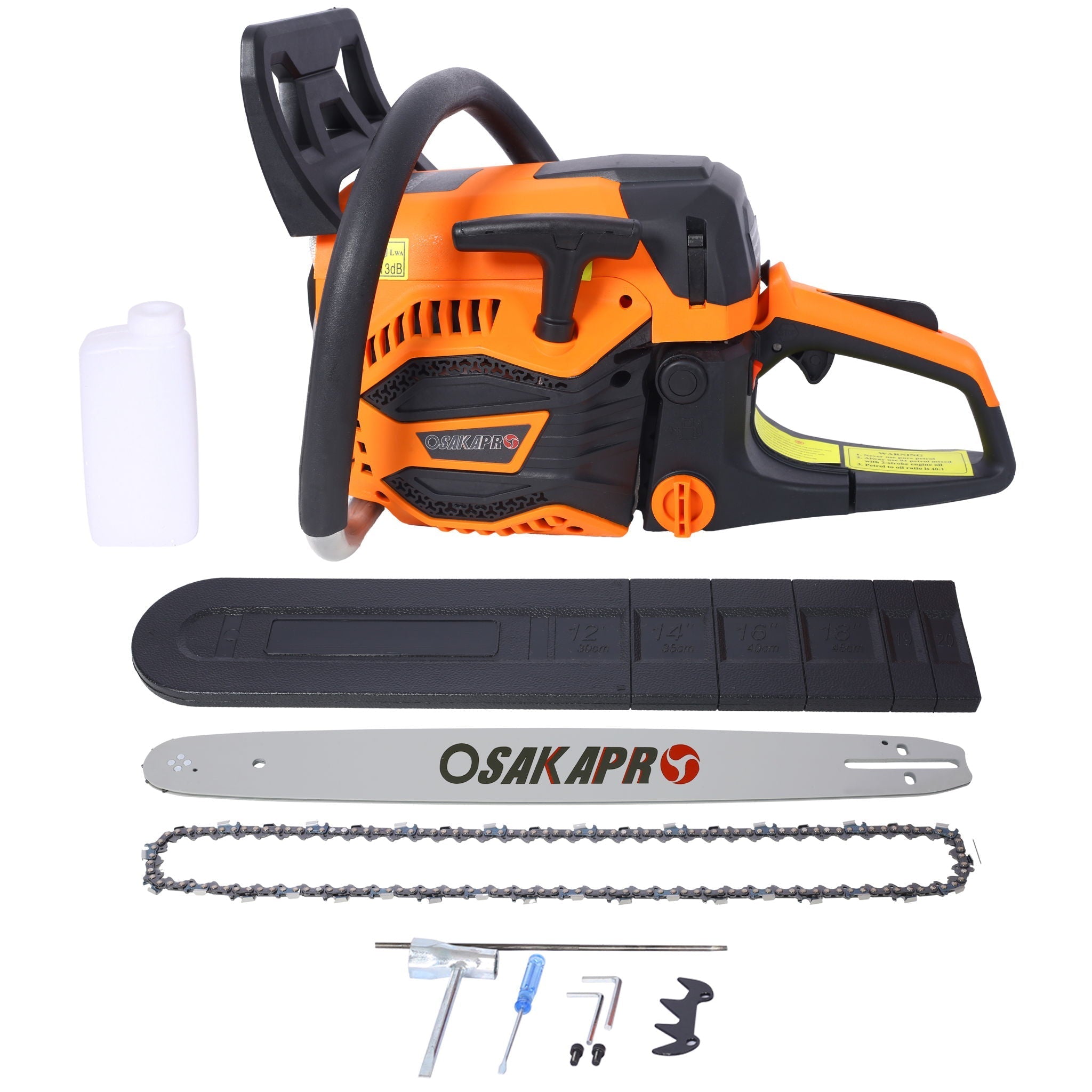62Cc Gas Powered Chainsaw 22" 2 Cycle Petrol Handheld Chain Saw
