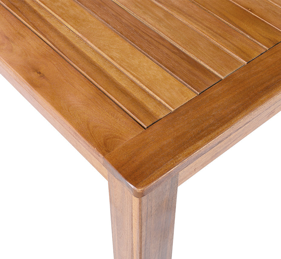 TOPMAX Patio 5pcs Wooden Dining Table Set