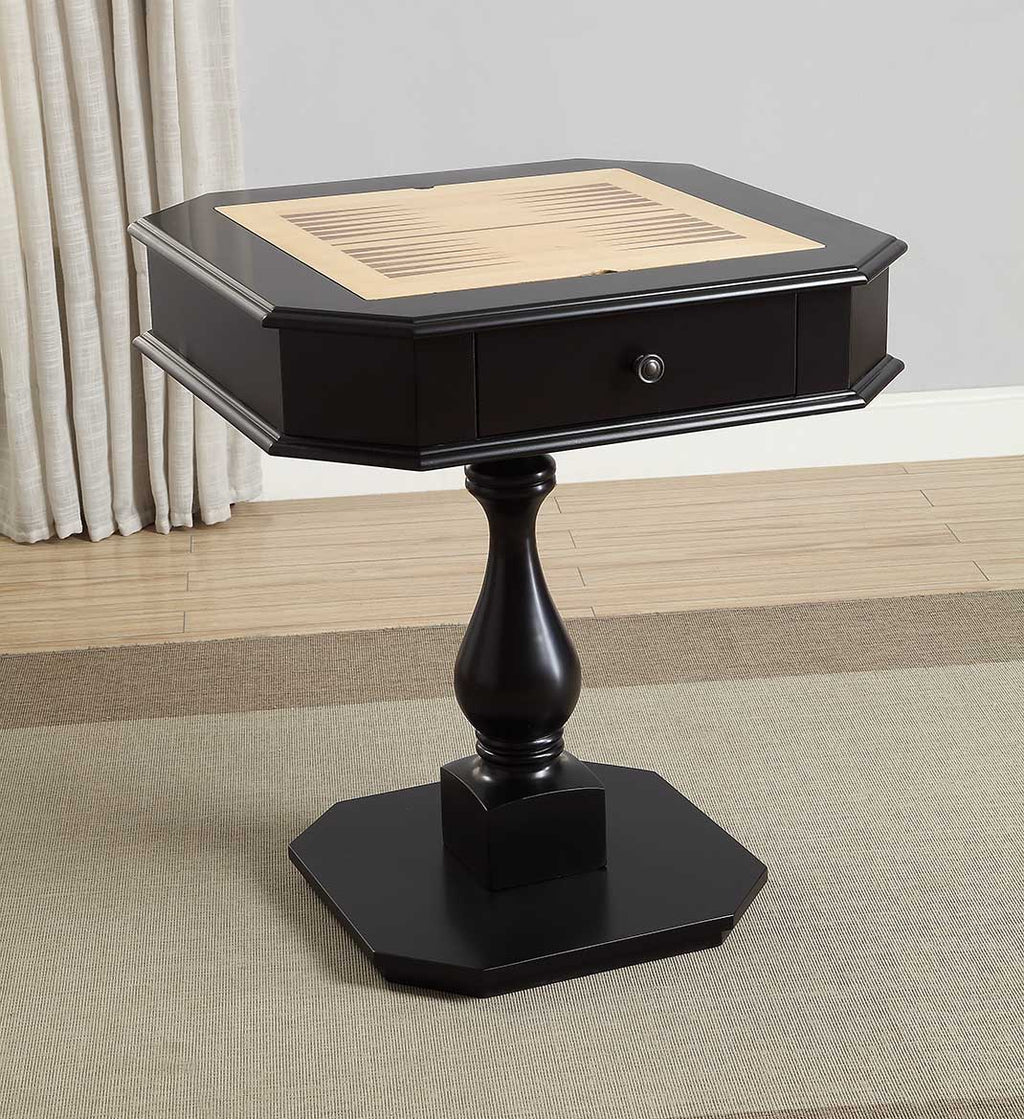 Bishop - Reversible Chess Checker Game Table With Game Tray (Chess Figures Not Included)