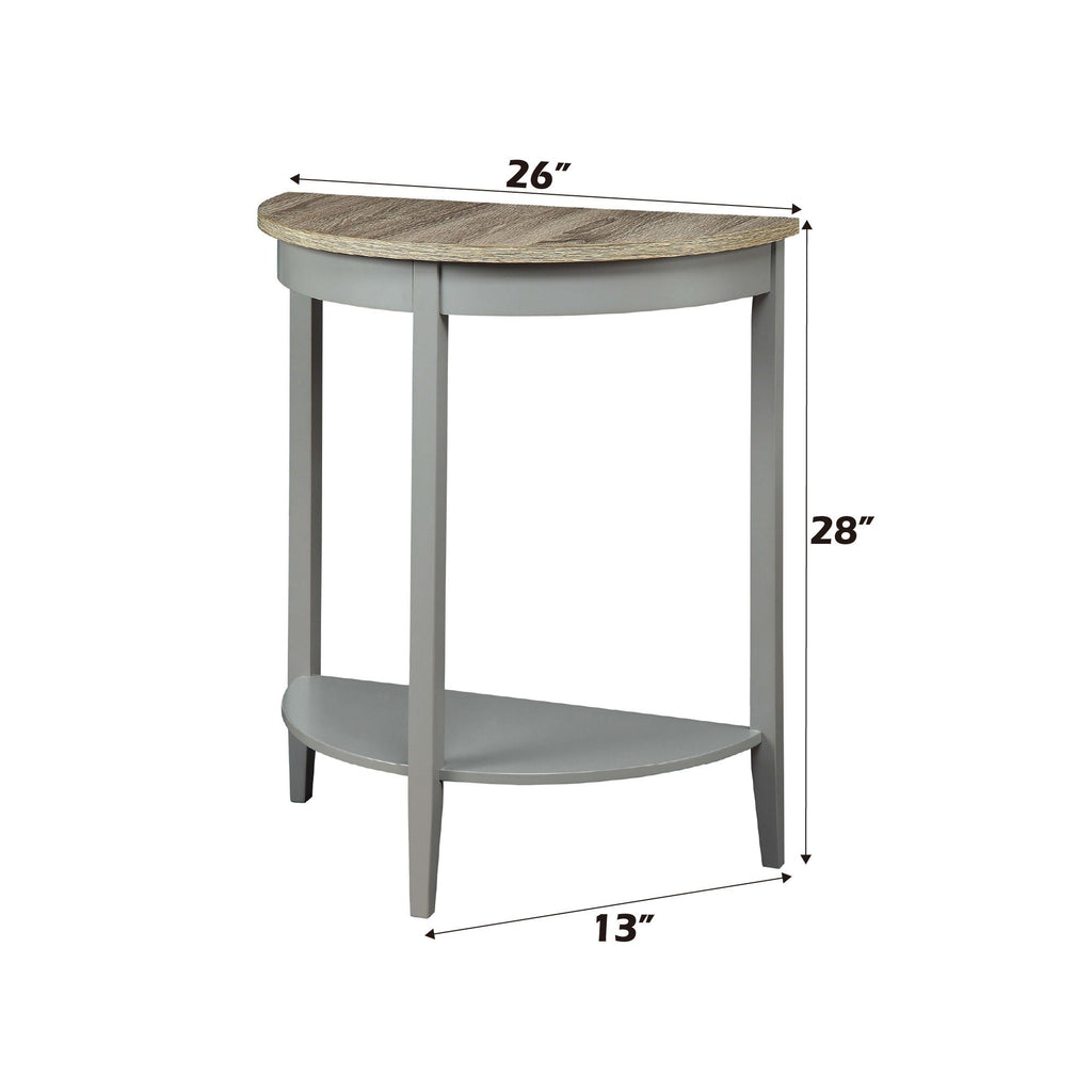 Justino Console Table - Gray / Oak