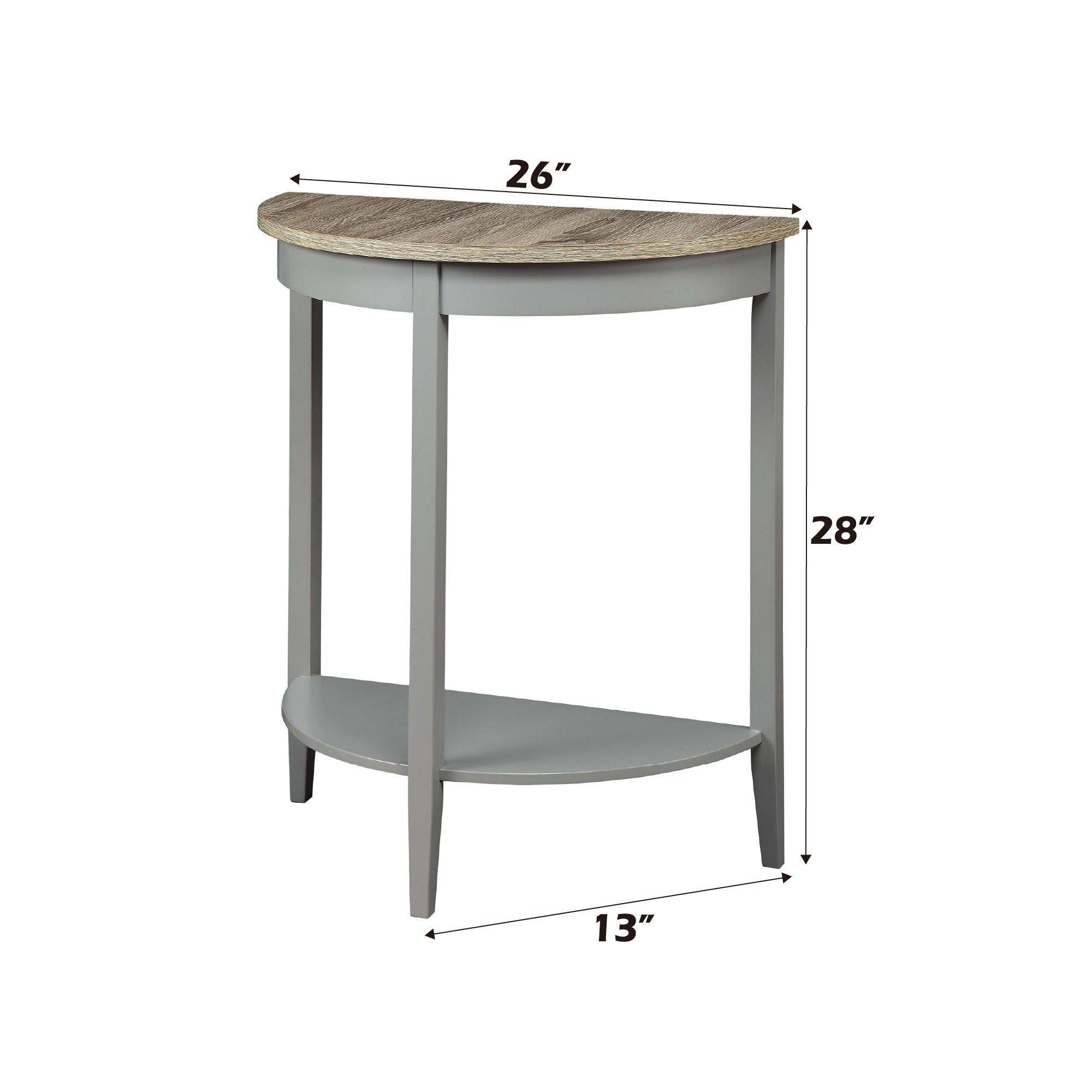 Justino Console Table - Gray / Oak