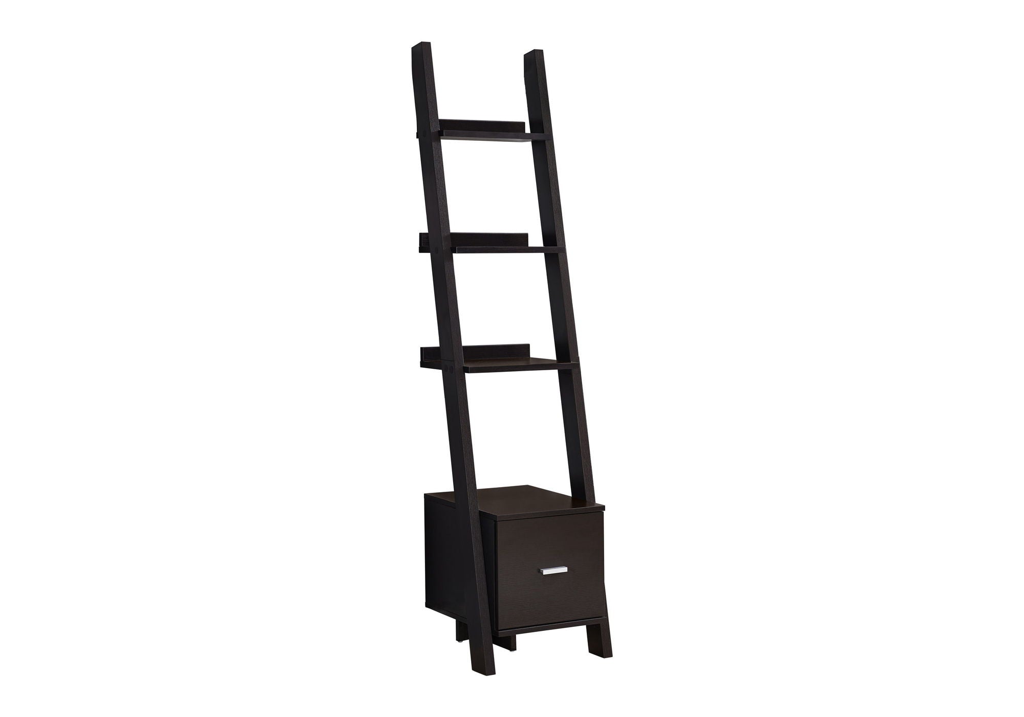 Contemporary Corner Ladder Bookshelf for Office