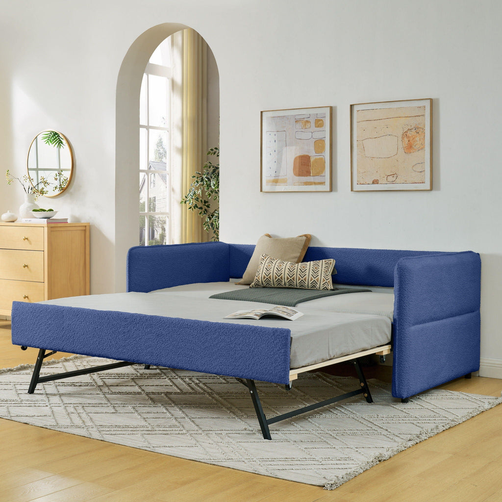 Upholstered Daybed With Pop Up Trundle
