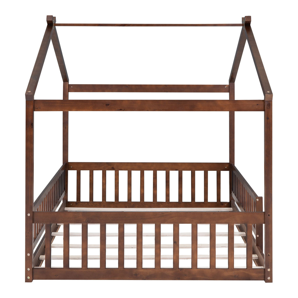 Bed House Bed Frame With Fence