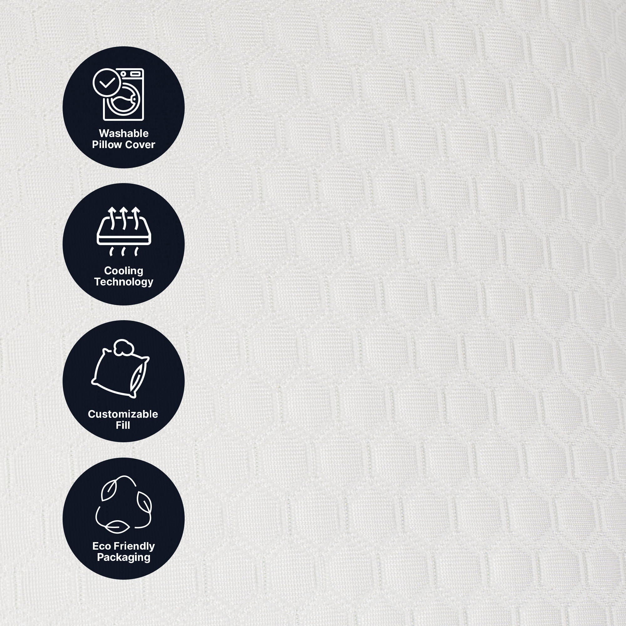 Ghostpillow Shredded - Customizable Soft Fluffy Gel Memory Foam & Siliconized Pillow