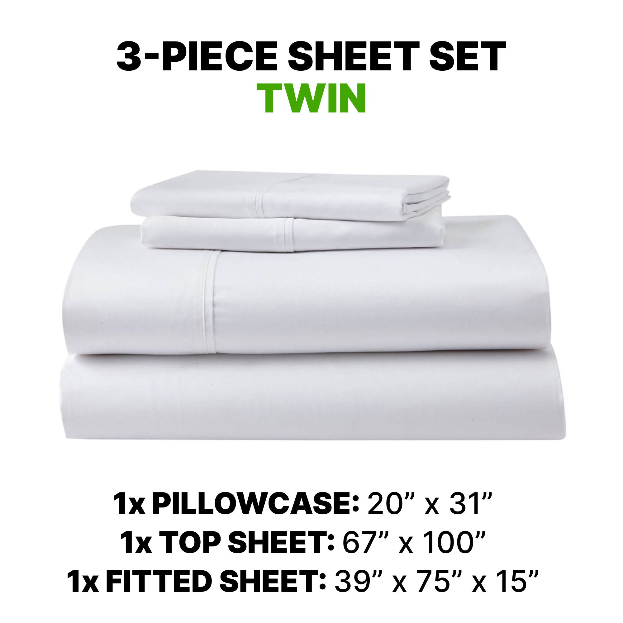 Sheet Set Luxurious Supima Cotton & TENCEL Blend with GhostGrip Bands
