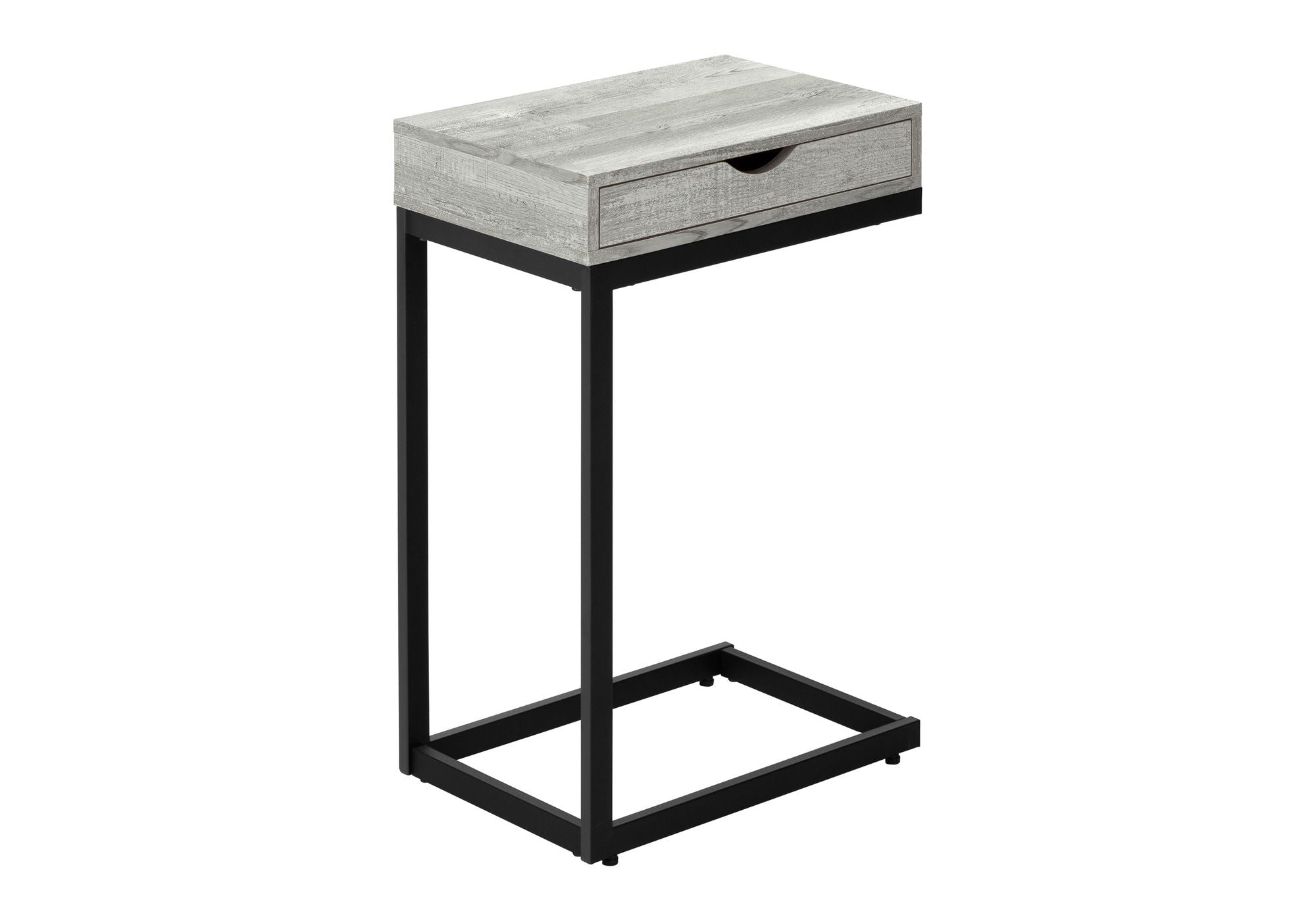 Accent Table, C - Shaped Contemporary Elegant Design