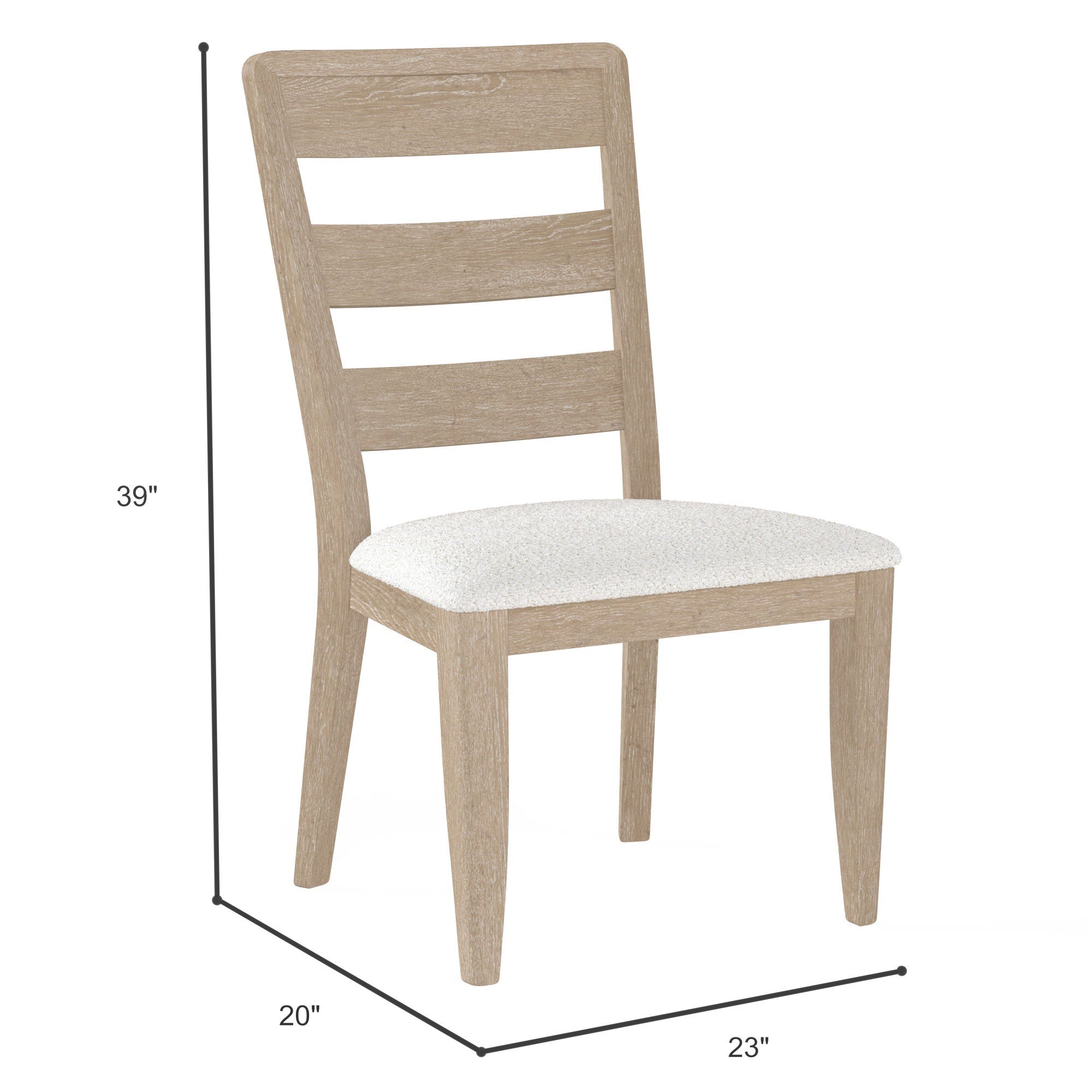 Upholstered Dining Chair (Set of 2) - Brown