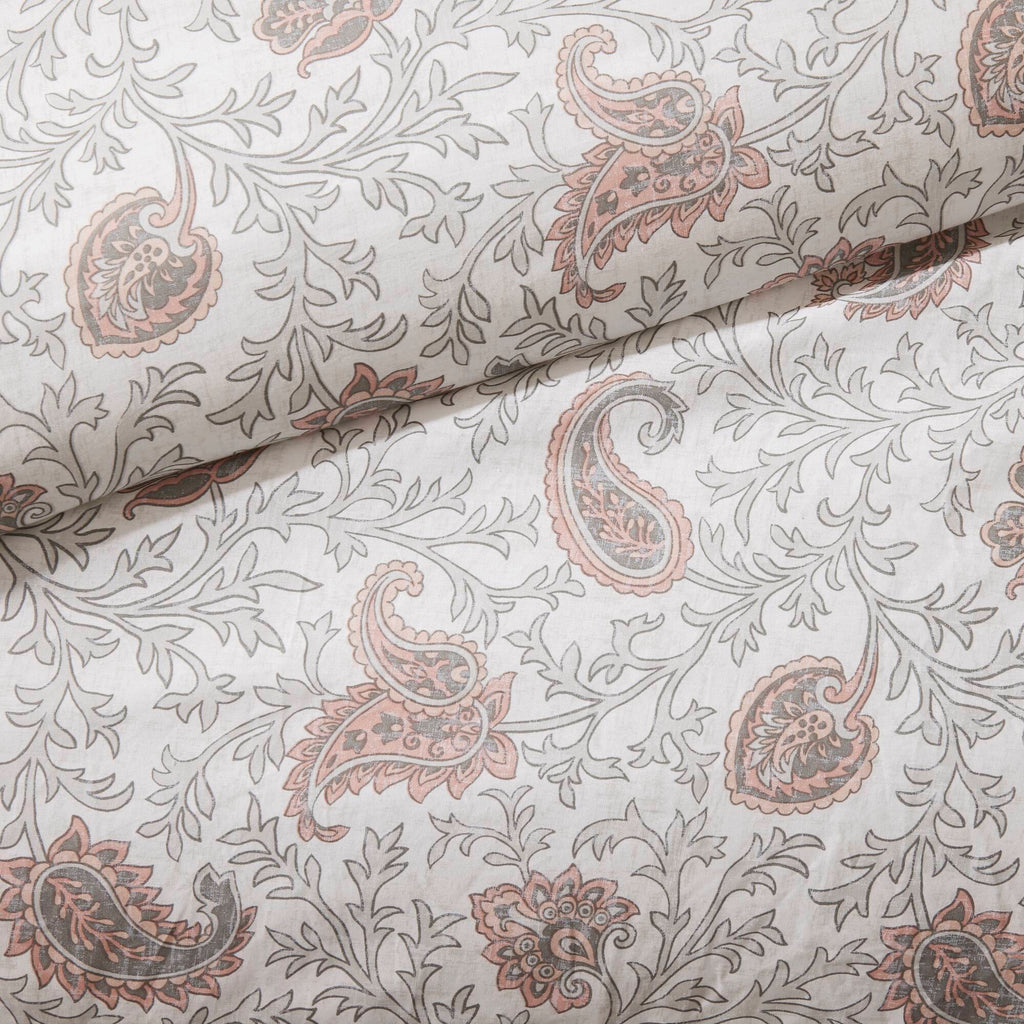 9 Piece Cotton Percale Comforter Set Blush