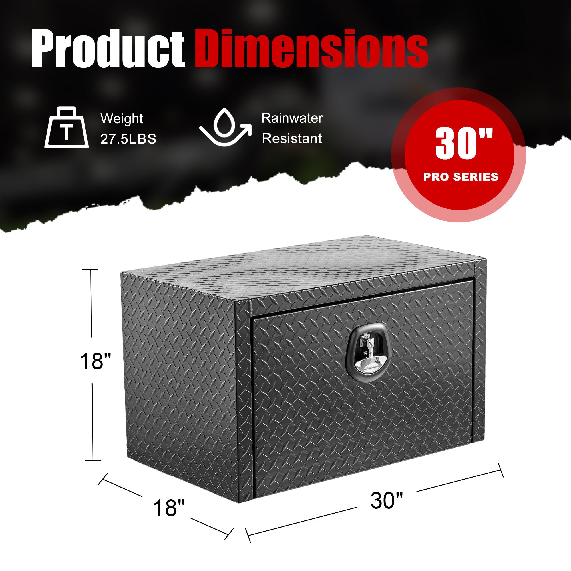 Pro Series Underbody Truck Tool Box Waterproof Storage Chest