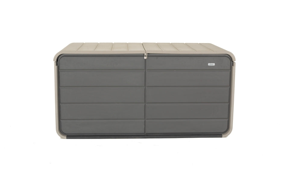 200 Gallon Plastic Deck Box with Lock and Waterproof Lid