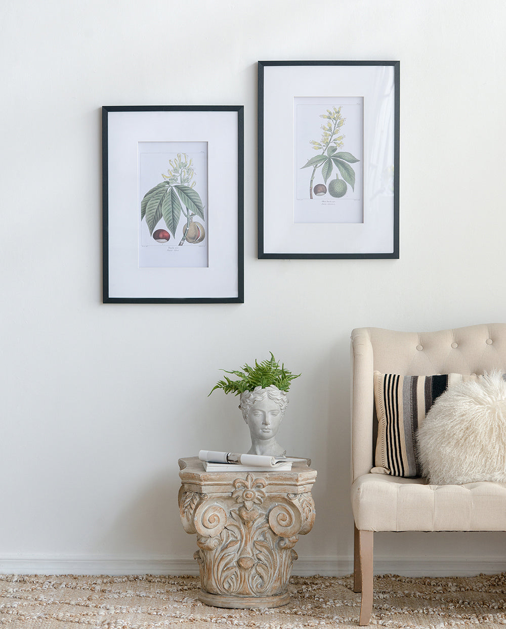 19.7x27.6 Botanical Wall Arts, Set of 2