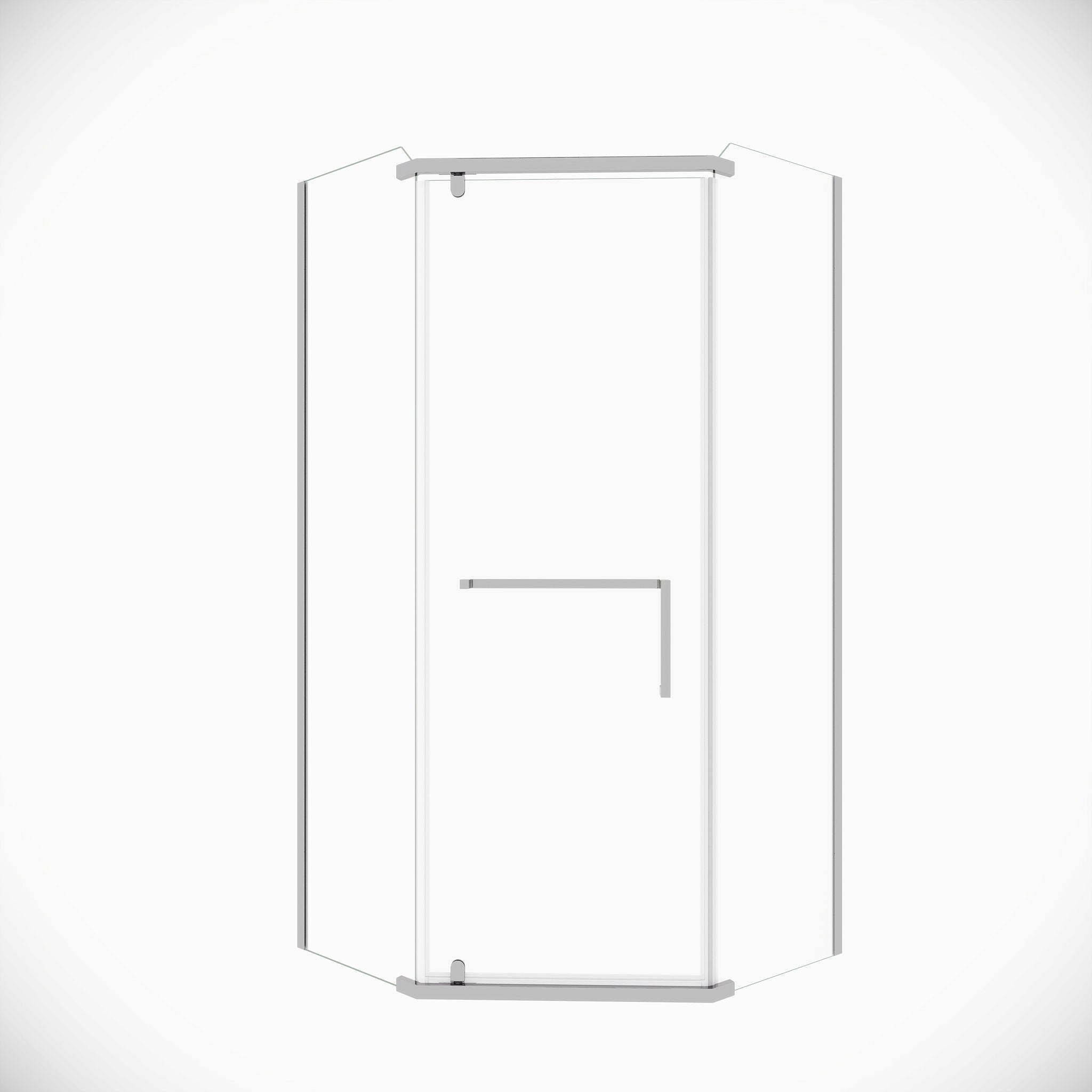 Frameless Neo Angle Shower Door WithTempered Glass