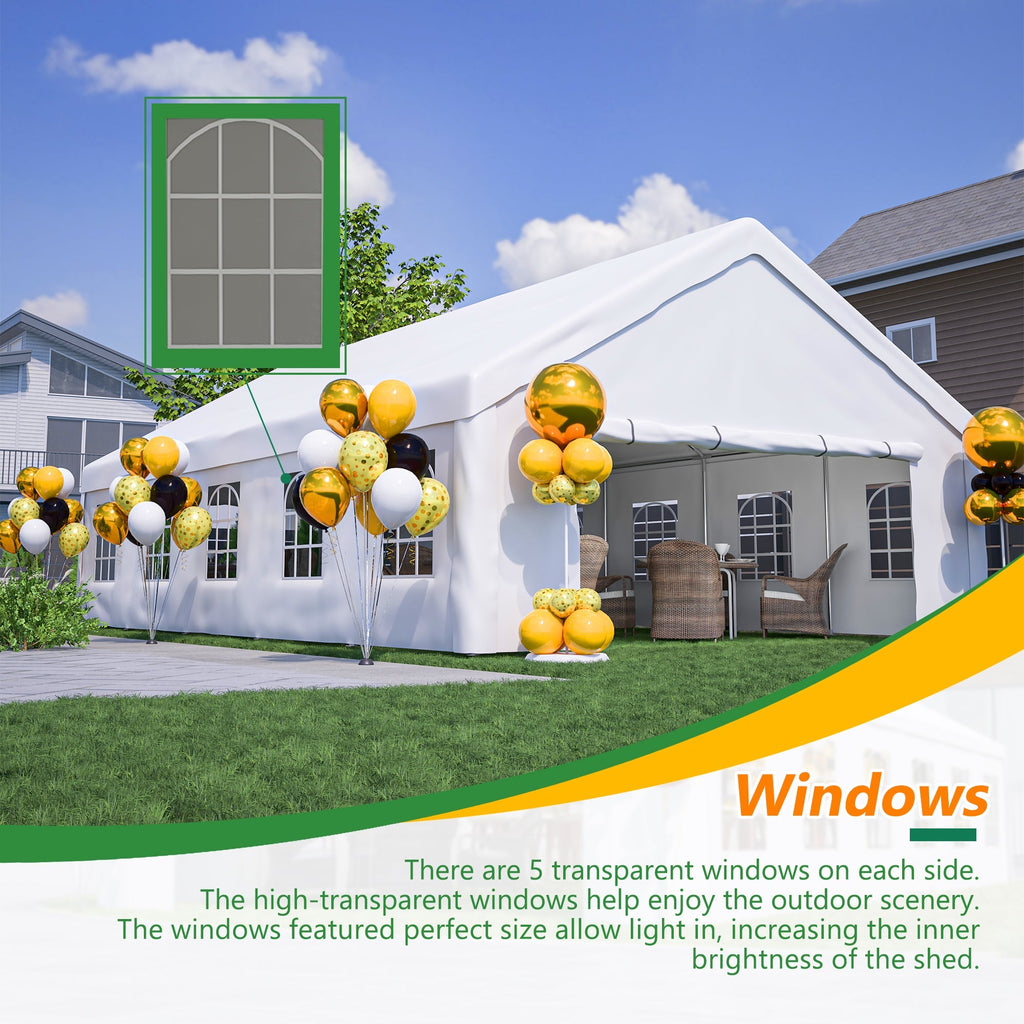 20x32 FT Party Tent with Removable Sidewalls & Storage Bags