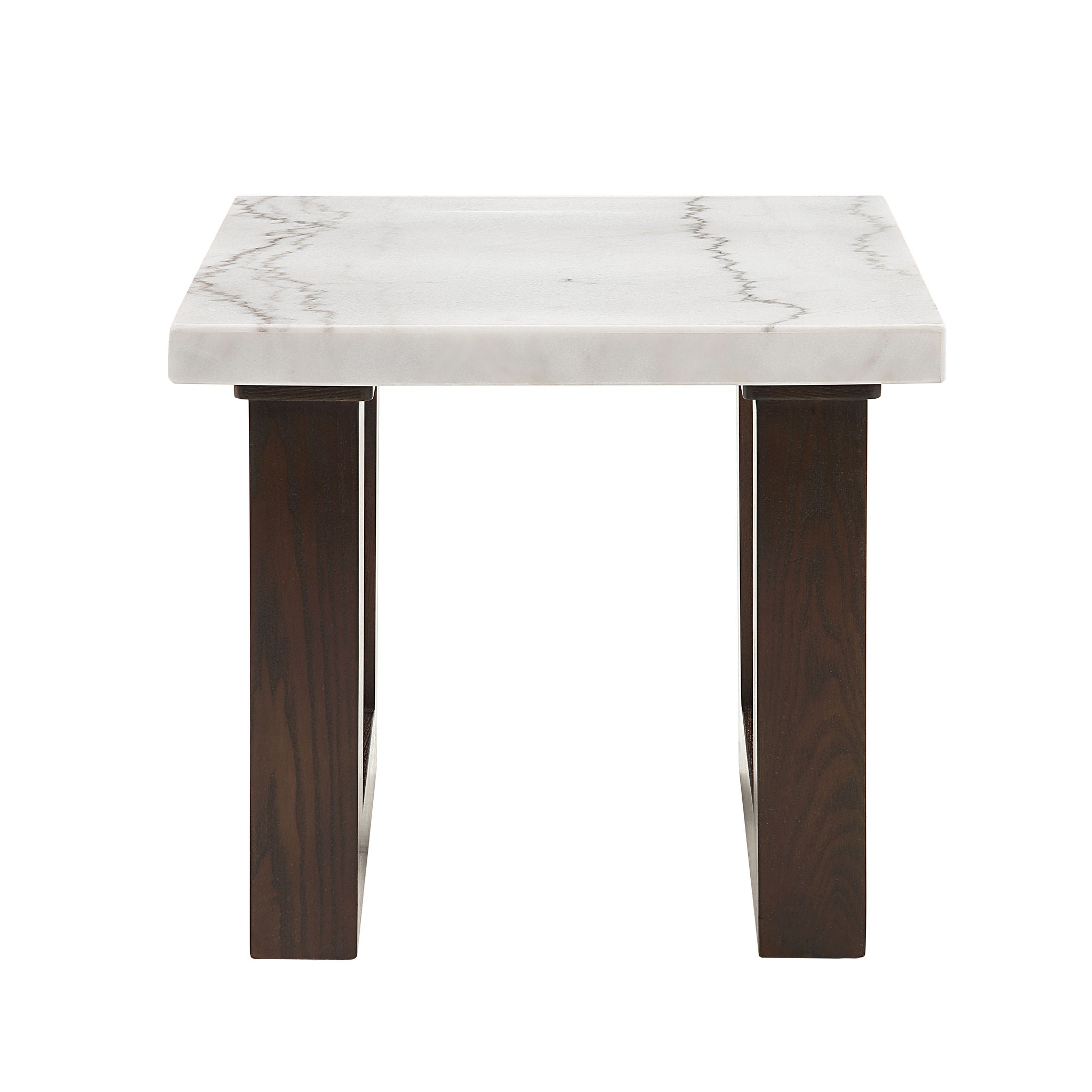 Edwyn Natural Marble Top End Table