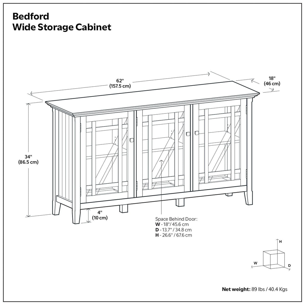 Bedford - Storage Cabinet With Adjustable Shelves - Brown