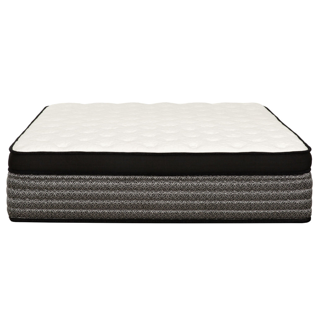 16" Premium Hybrid Mattress In A Box Plush Gel Memory Foam Top With Cooling Technology - Gray / White - Queen