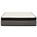 16" Premium Hybrid Mattress In A Box Plush Gel Memory Foam Top With Cooling Technology - Gray / White - Queen