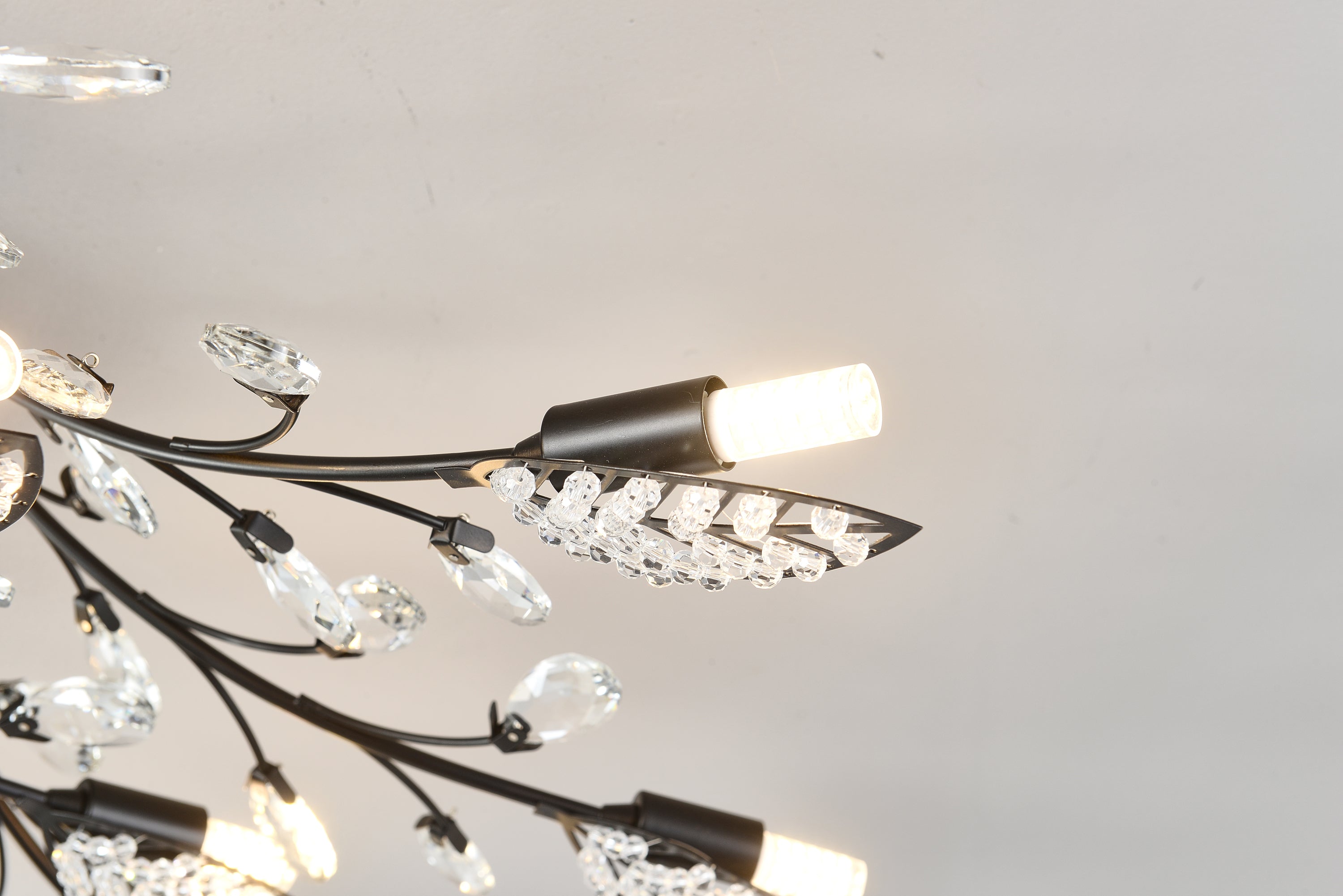 15-Light Chandelier Crystal Ceiling Lamp