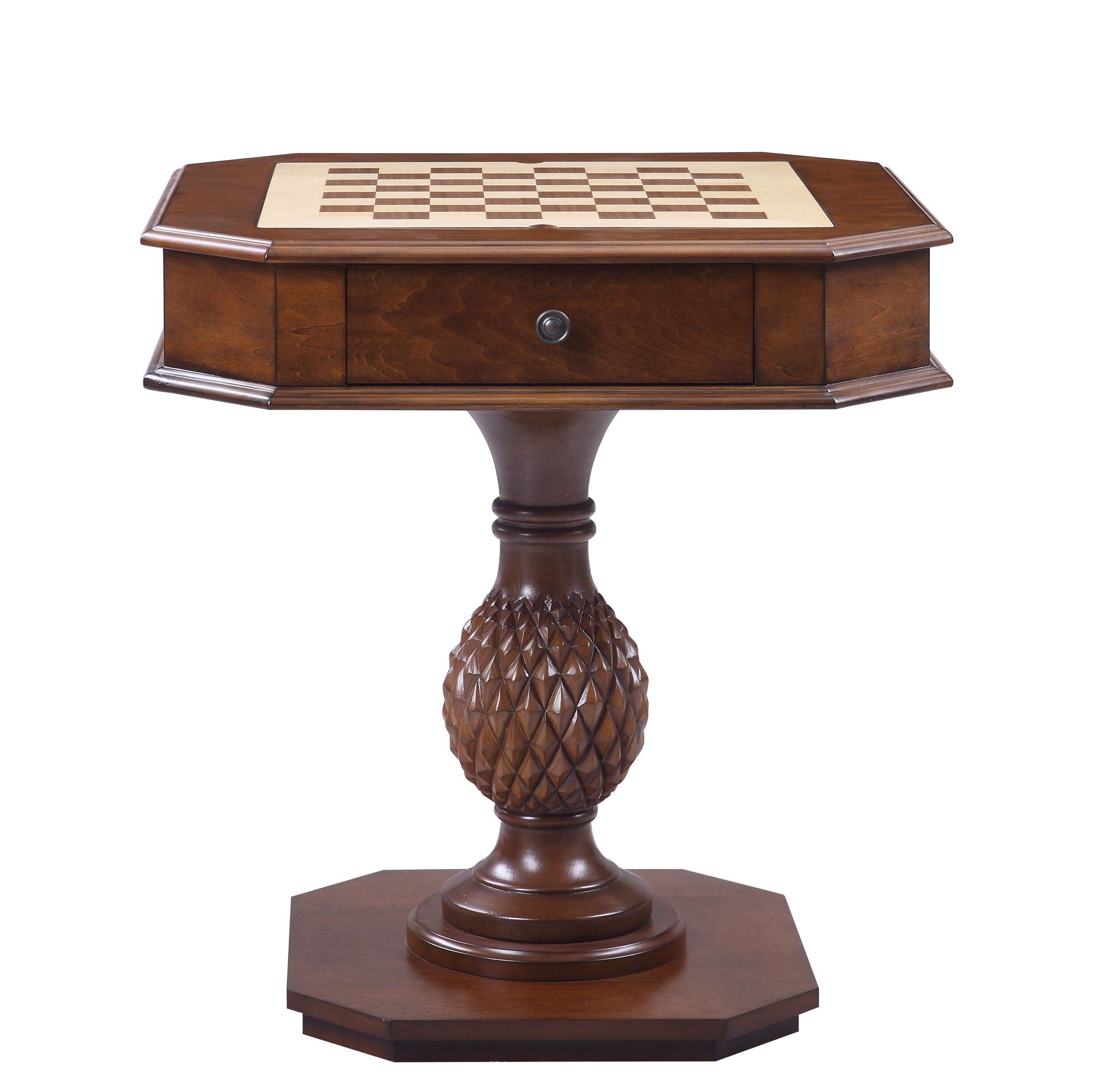 Bishop Reversible Chess Checker Game Table With Game Tray