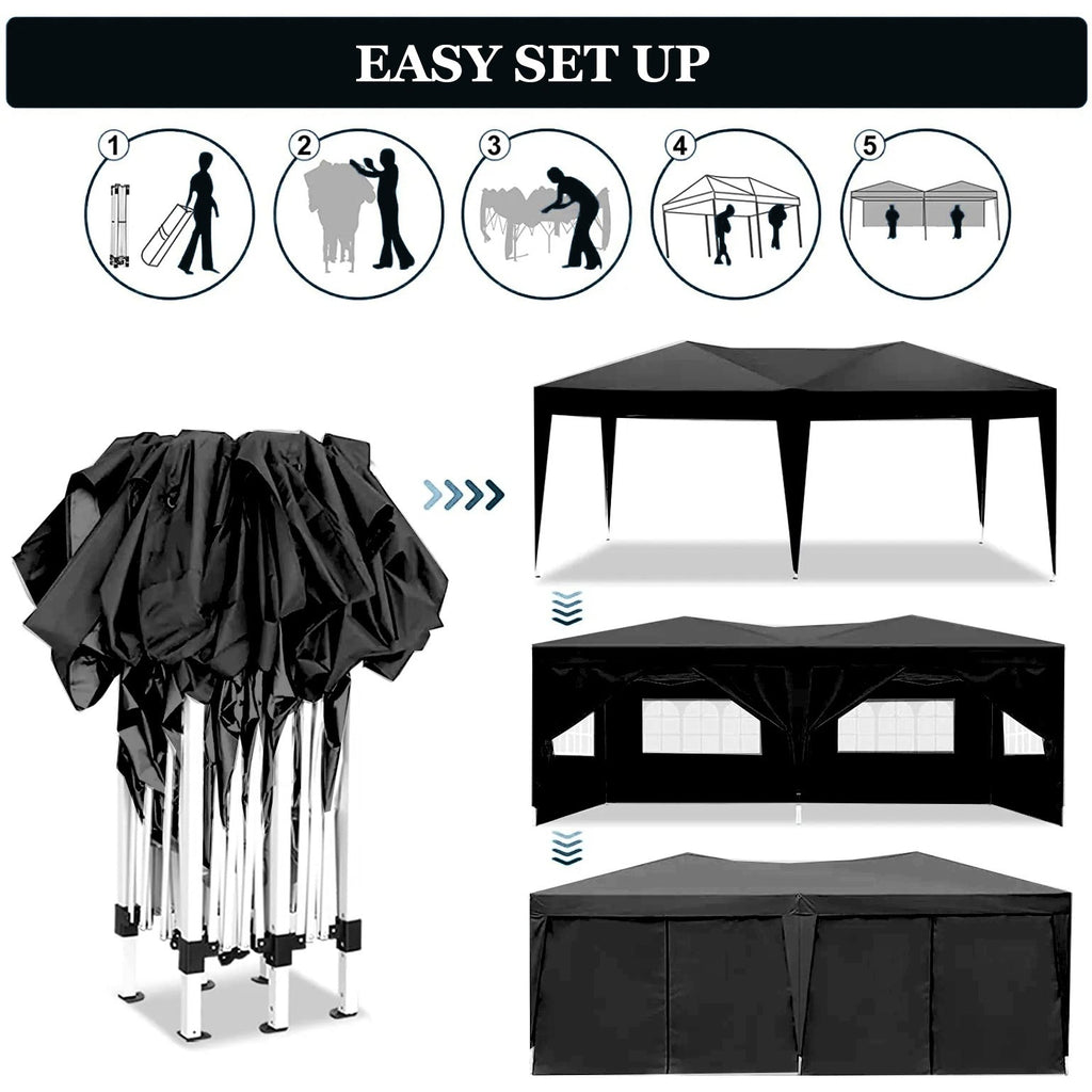 10'x20' EZ Pop Up Canopy Outdoor Portable Party Folding Tent