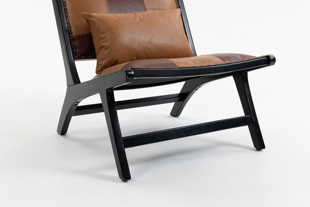 Modern Boho Accent Chair for Living Room, Mid Century Lounge Chair