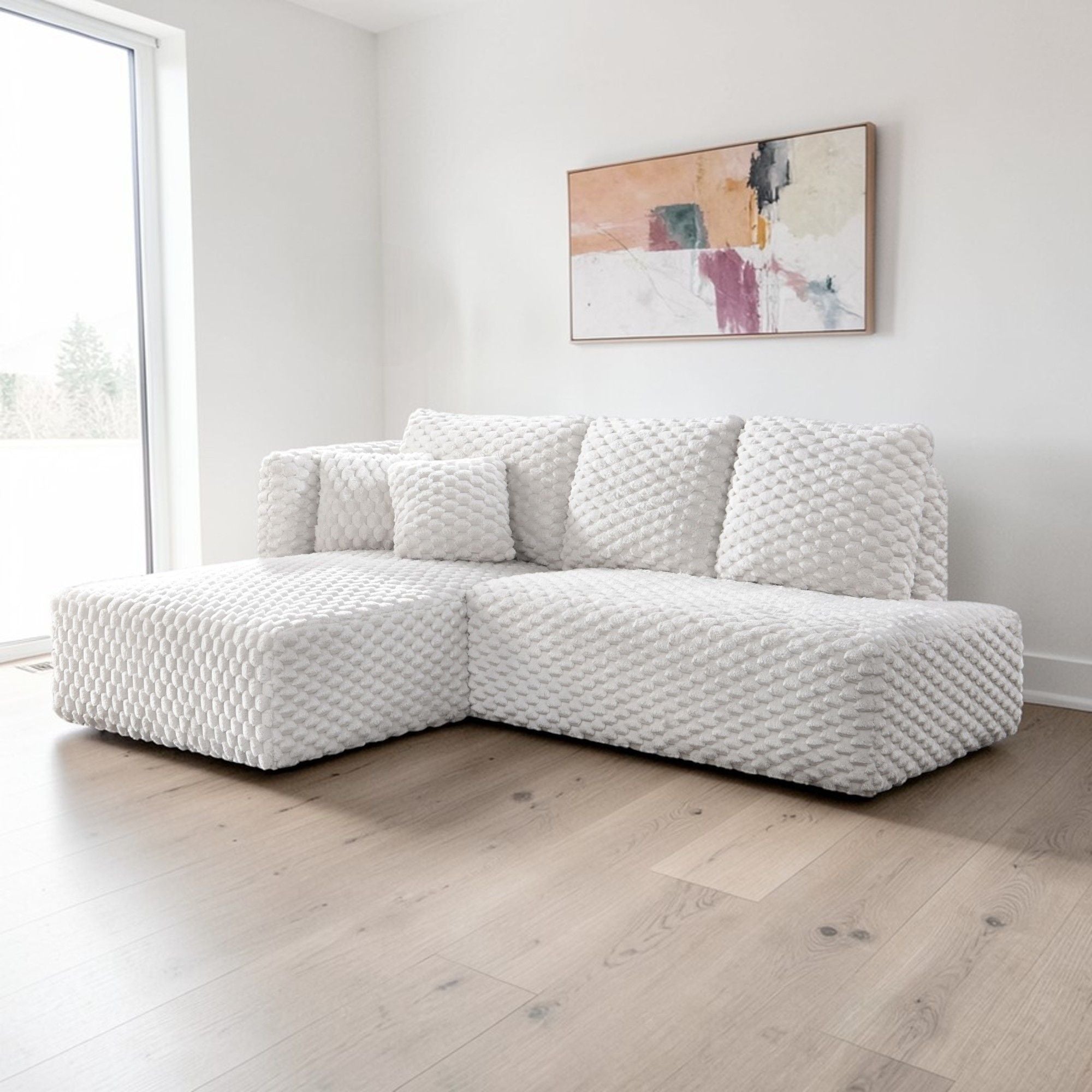 Manya - Sectional Sofa - Ivory