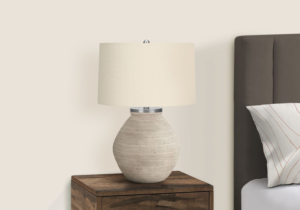 Lighting Table Lamp Concrete Resin Contemporary - Cream