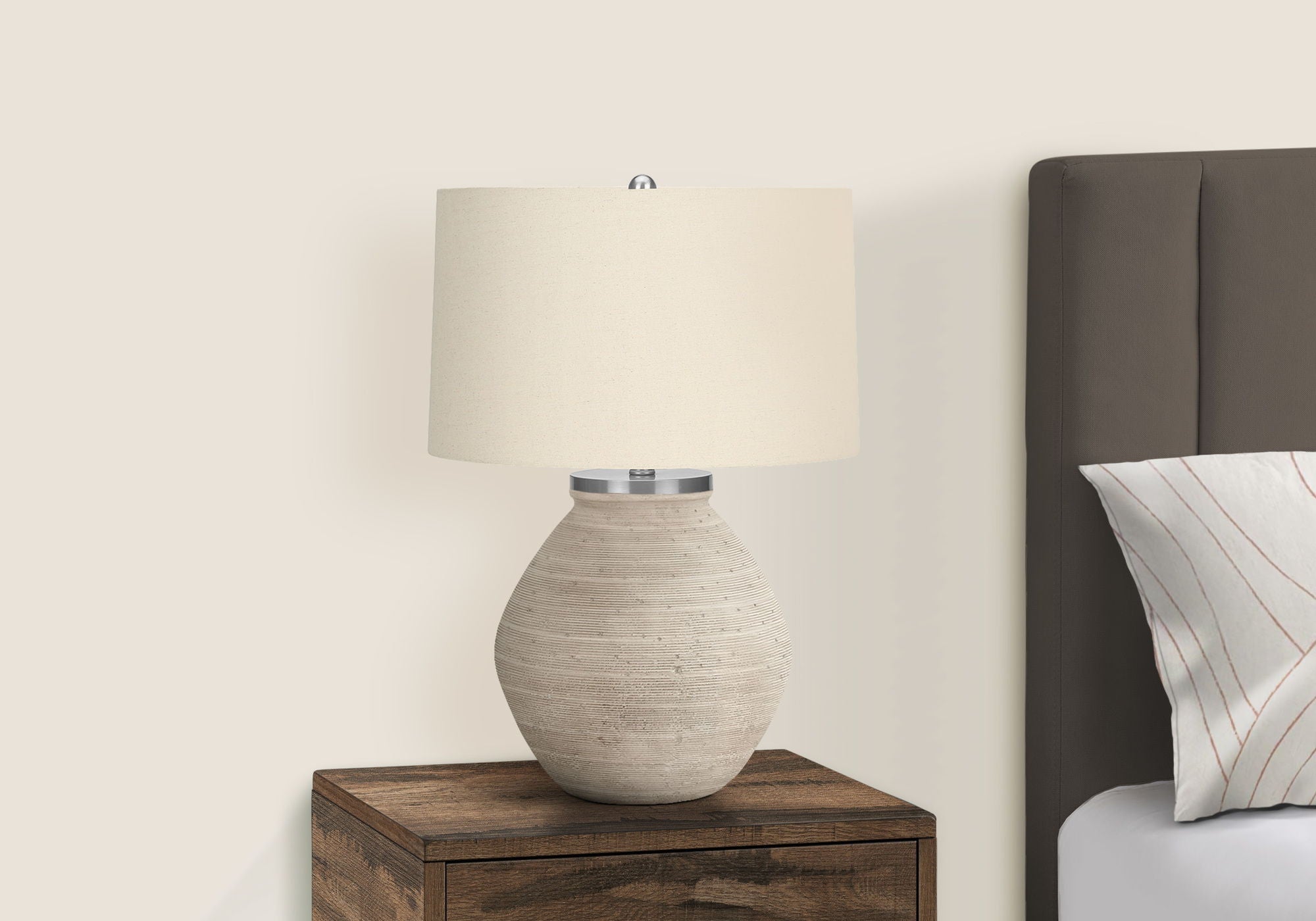 Lighting Table Lamp Concrete Resin Contemporary - Cream