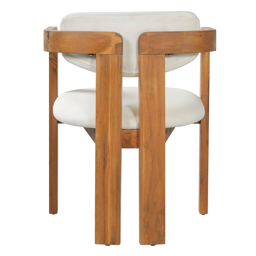 5-Piece Outdoor Acacia Wood Round Dining Set