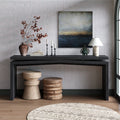 65-Inch Rustic Solid Wood Veneer Console Table