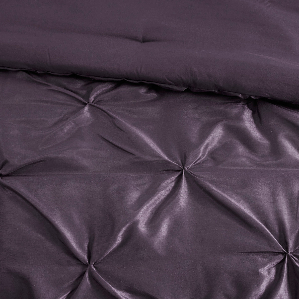 7 Piece Tufted Comforter Set Plum California King
