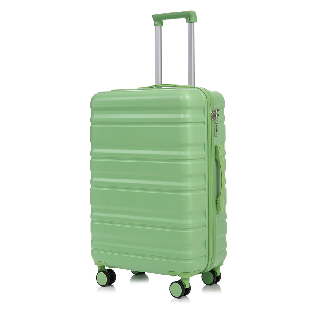 HIFINE Tourist 3-Piece Spinner Wheel Luggage Set in Green