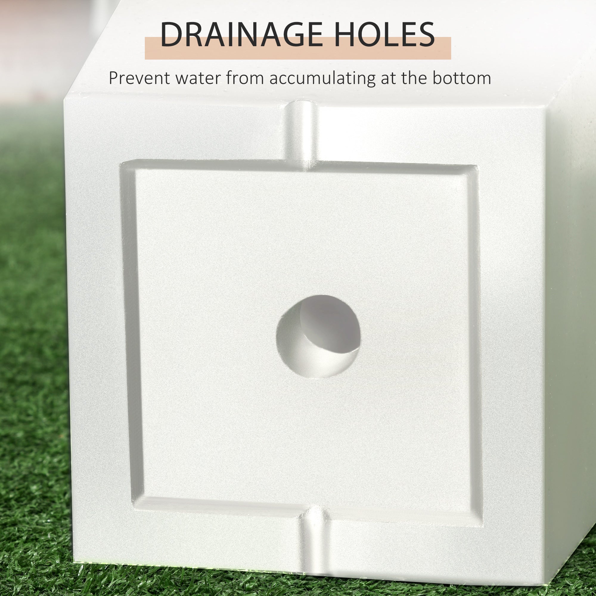 Flower Pots 2-Pack Outdoor Planter Set with Drainage Holes