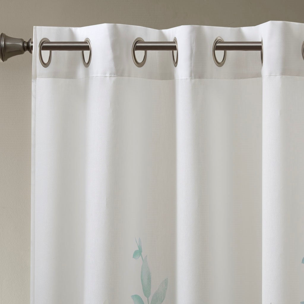 Burnout Printed Curtain Panel (Single Panel)