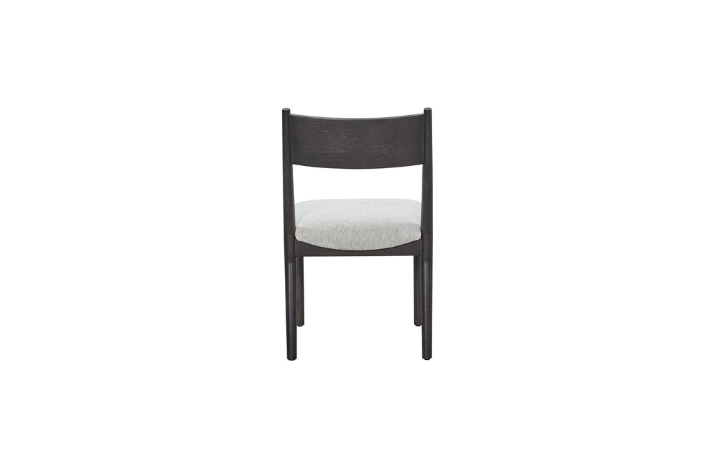 Comfortable Upholstery Cresent Chair (Set of 2) - Peppercorn