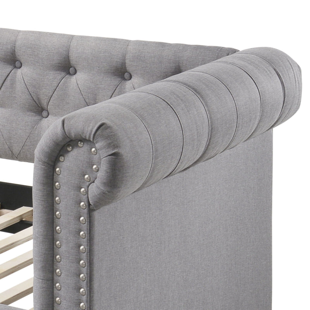 Justice Twin Daybed With Trundle - Smoke Gray