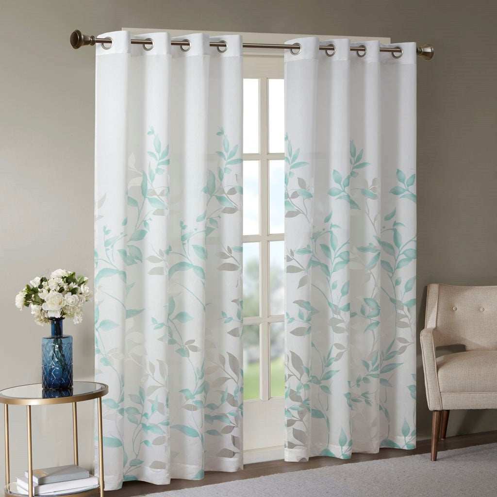 Burnout Printed Curtain Panel (Only 1 Pc Panel)