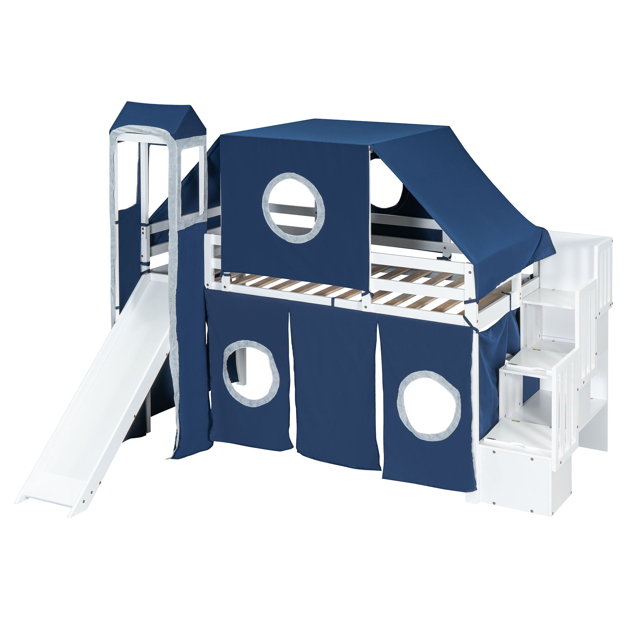 Loft Bed With Tent And Tower