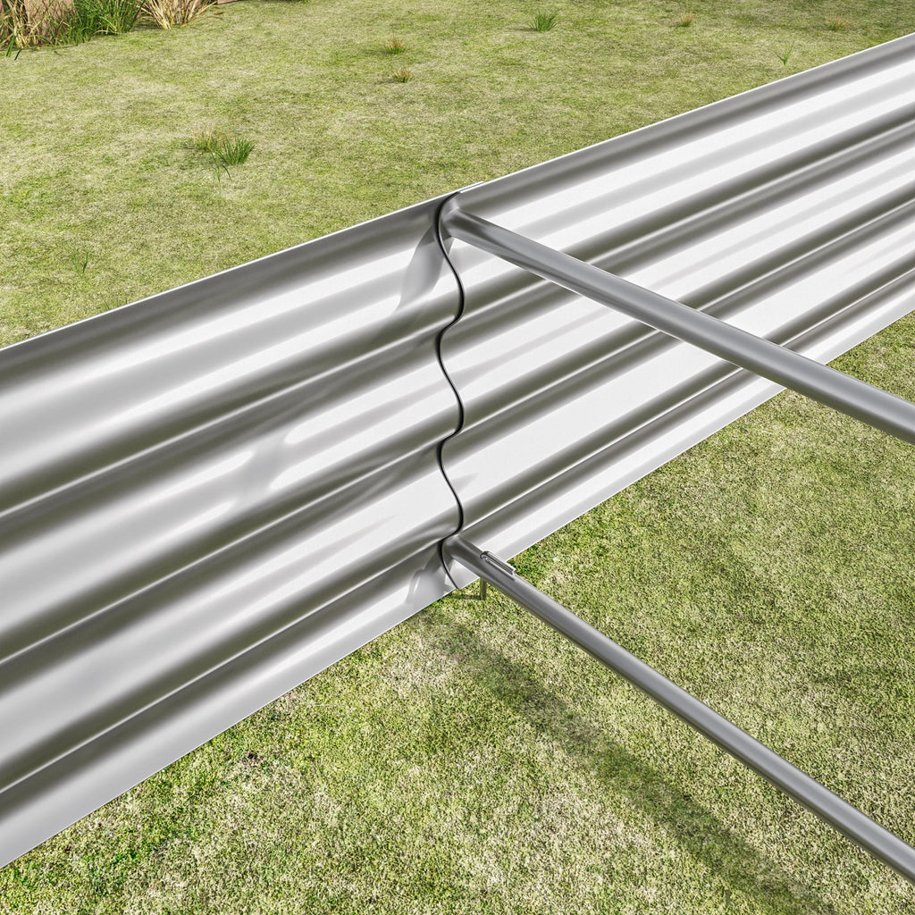 Raised Garden Bed Kit - Metal 7.6x3.7x0.98 ft