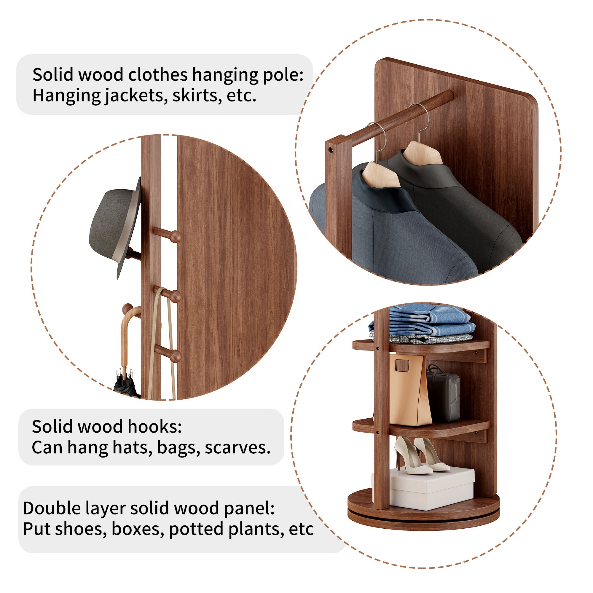 3 In 1 Multifunctional Full-Length Clothing Mirror