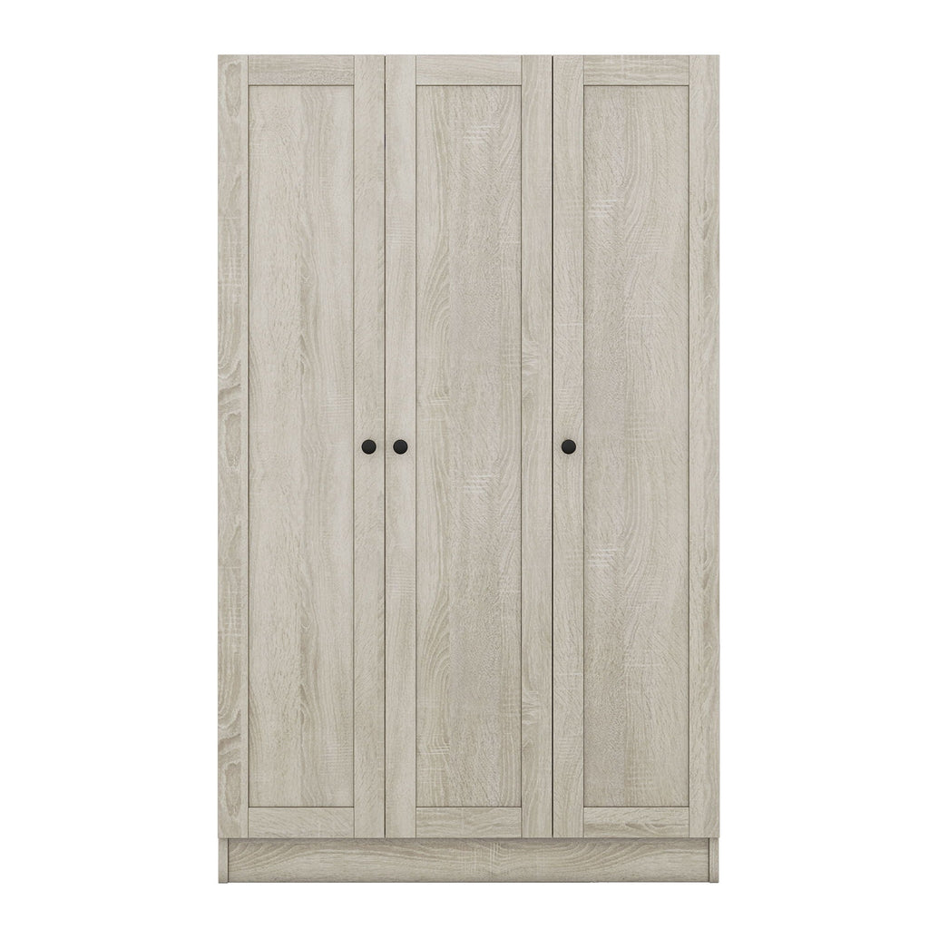 3 Door Shutter Wardrobe With Shelves