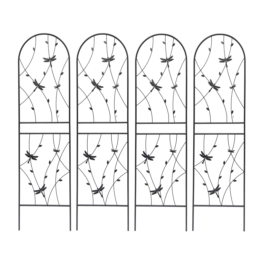 2 Pack Metal Garden Trellis 71" x 19.7" Rustproof Trellis for Climbing Plants