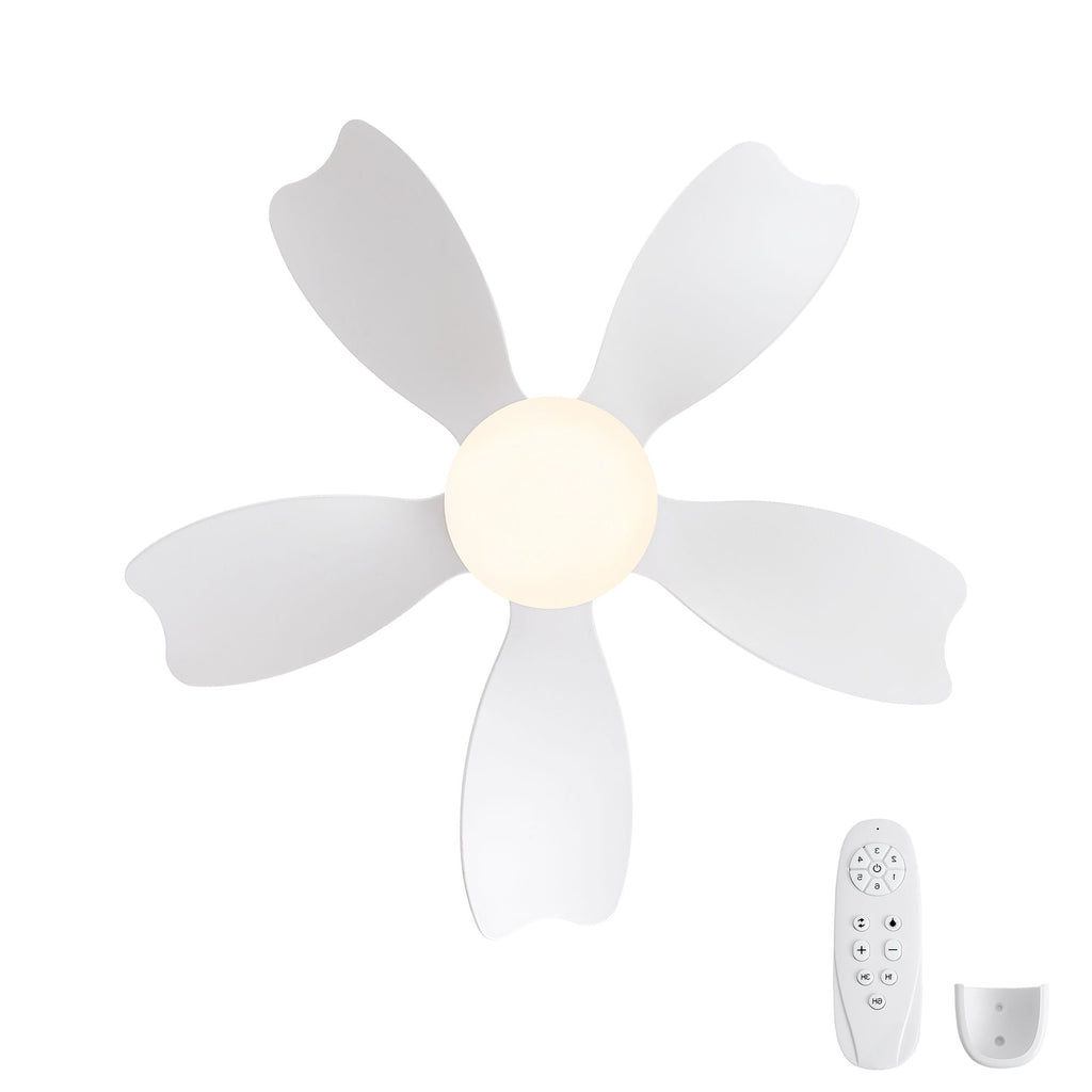Low Profile Flush Mount Ceiling Fan With Light
